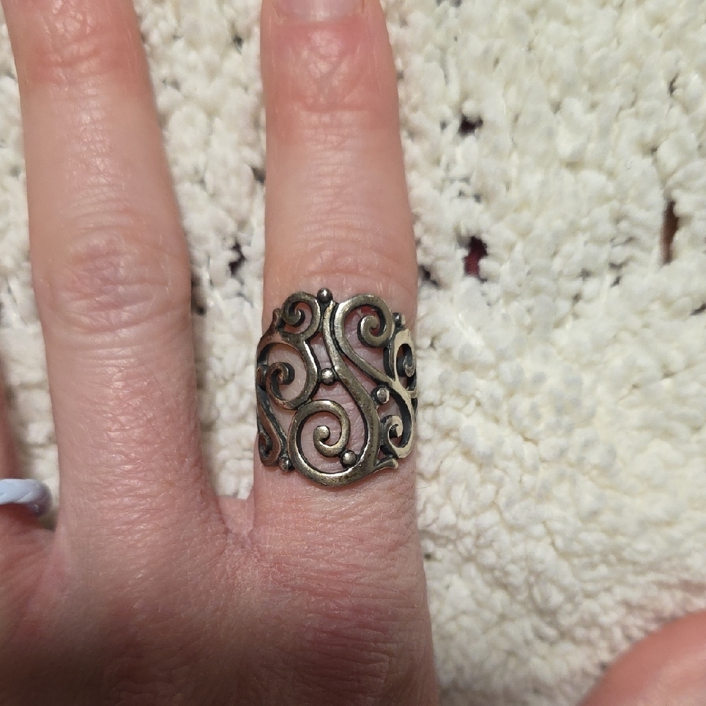 James Avery Sterling Silver Scroll Ring - image 5